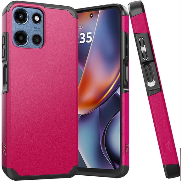 PT for Motorola Moto G 5G 2026 XT2613V / Moto G 5G 2025 XT2513V / Moto G Play 2026 XT2615V MK Style Hybrid Phone Case Cover - Pink