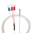 thumbnail image 1 of PT100 RTD Temperature Sensor Probe 3 Wire Cable Thermocouple Stainless Steel 50cm(1.64ft) (Temperature Rang: -20~420°C), 1 of 4