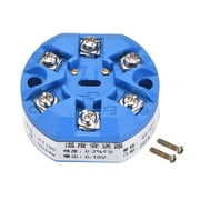 PT100 Temperature Sensor Transmitter 24V DC 0-10V -50  to 50  Blue