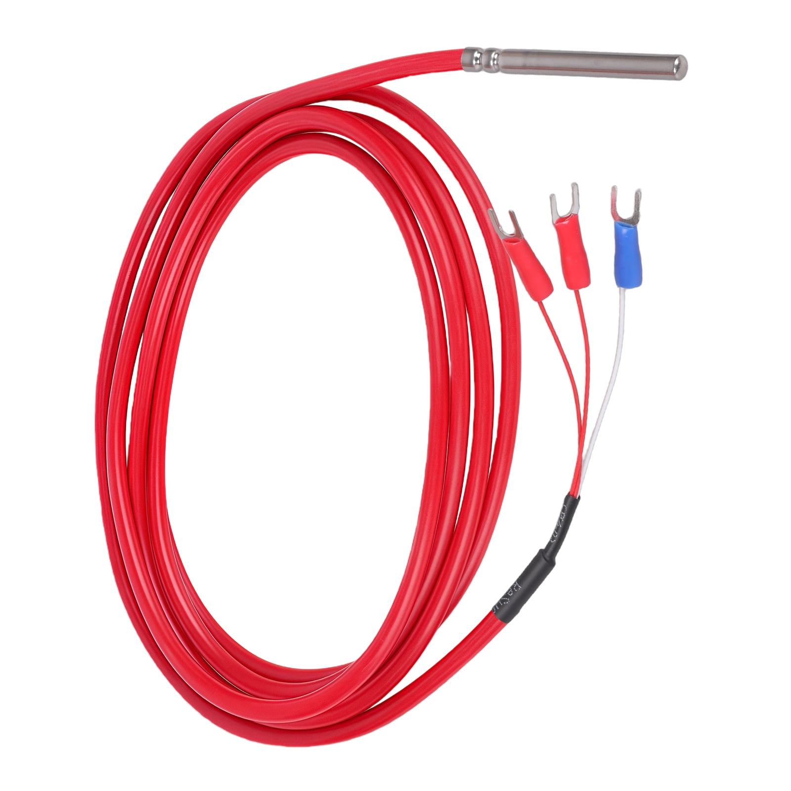 PT100 Thermistor Waterproof Probe Silicone Cable Stainless Steel ...