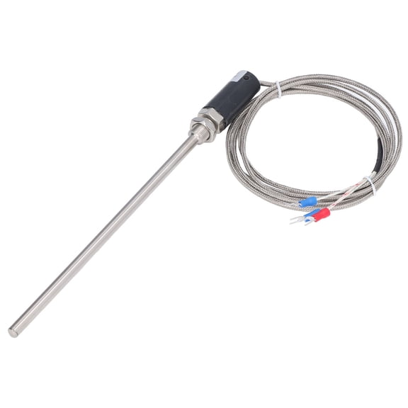PT100 Thermocouple Probe Temperature Sensor Shielded Wire Transducer WZPT-10 with 200mm / 7.9 in Metal Probe and 2000mm / 78.7 in Premium Durable Connection Line -200 to 450C / -328 to 842F