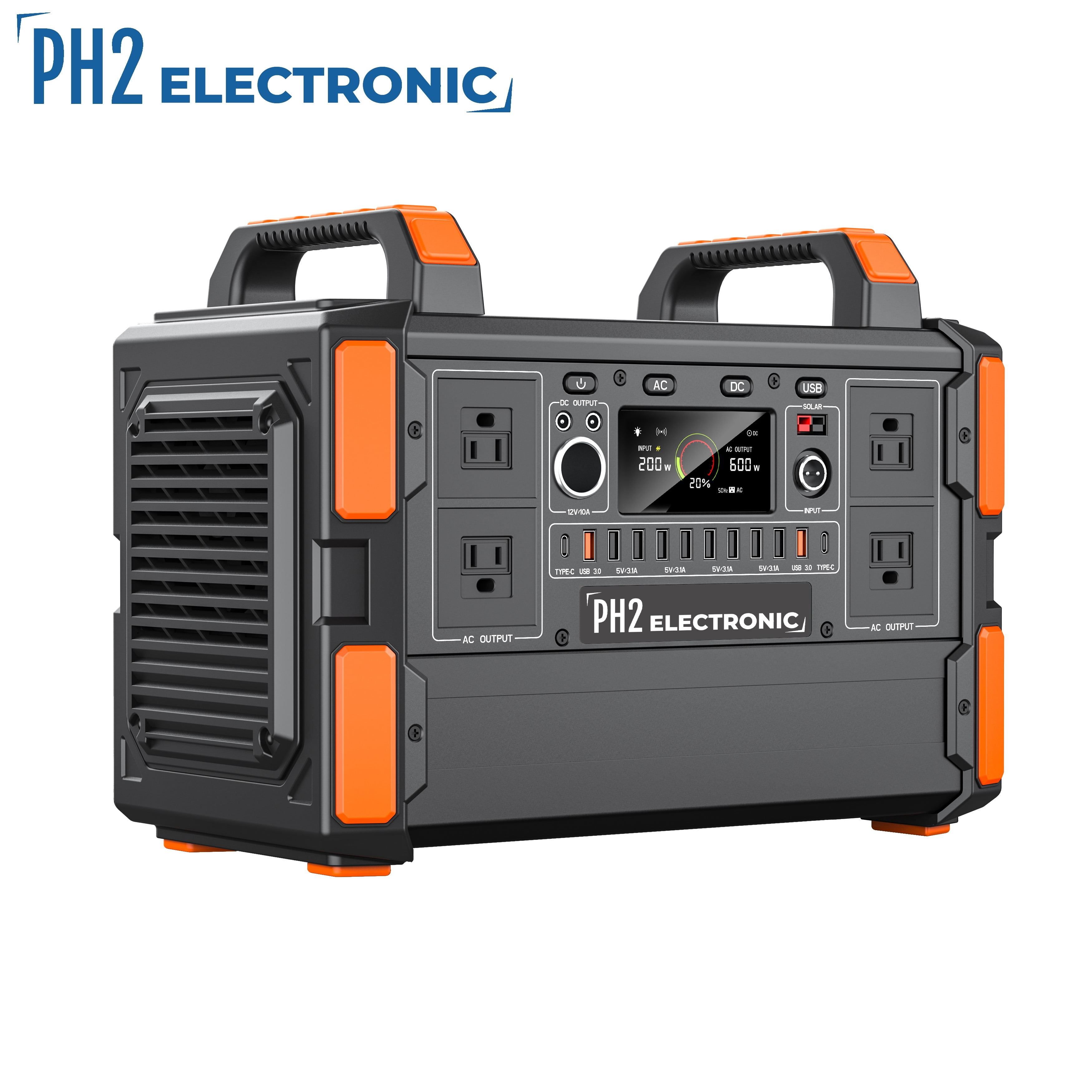PH2 Electronic 1200W Continuous/315,000mAh Peak Portable Power Stations