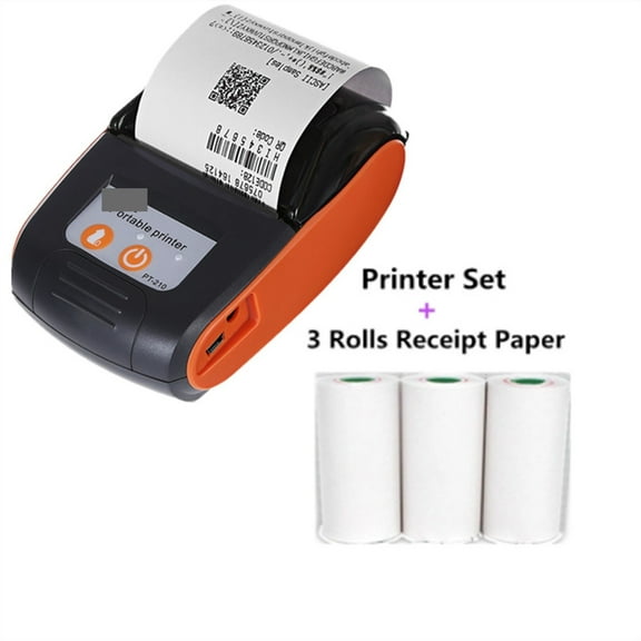 PT210 58mm Thermal Receipt Printers USB Bluetooth Compatible Interface Wireless Connect With Phone Free Application Mini Printer ,Multifunction Inkjet Printer