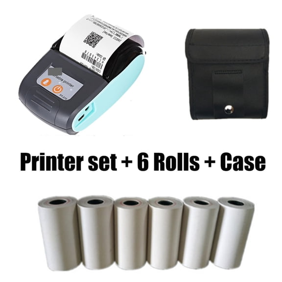 PT210 58mm Thermal Receipt Printers USB Bluetooth Compatible Interface Wireless Connect With Phone Free Application Mini Printer ,Complete Kit