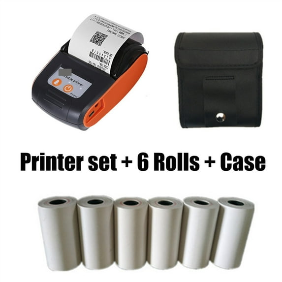 PT210 58mm Thermal Receipt Printers USB Bluetooth Compatible Interface Wireless Connect With Phone Free Application Mini Printer ,Portable & User