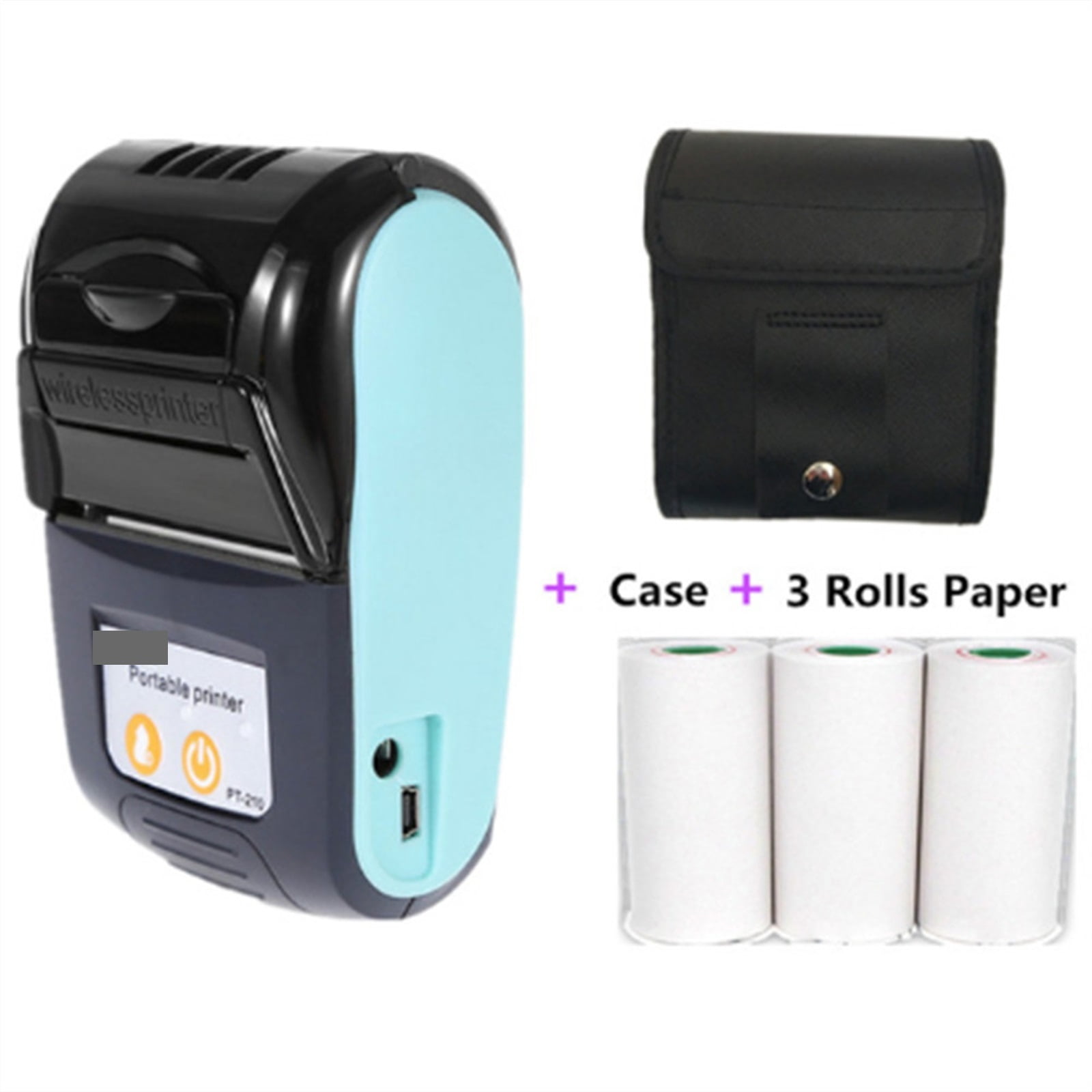 PT210 58mm Thermal Receipt Printers USB Bluetooth Compatible Interface Wireless Connect With Phone Free Application Mini Printer