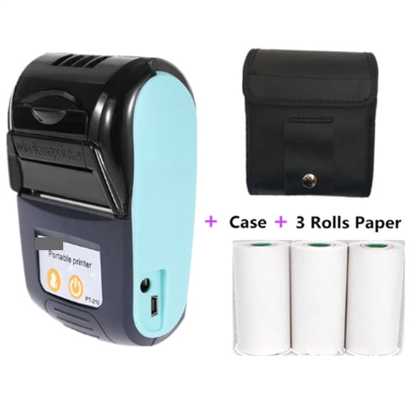 PT210 58mm Thermal Receipt Printers USB Bluetooth Compatible Interface Wireless Connect With Phone Free Application Mini Printer