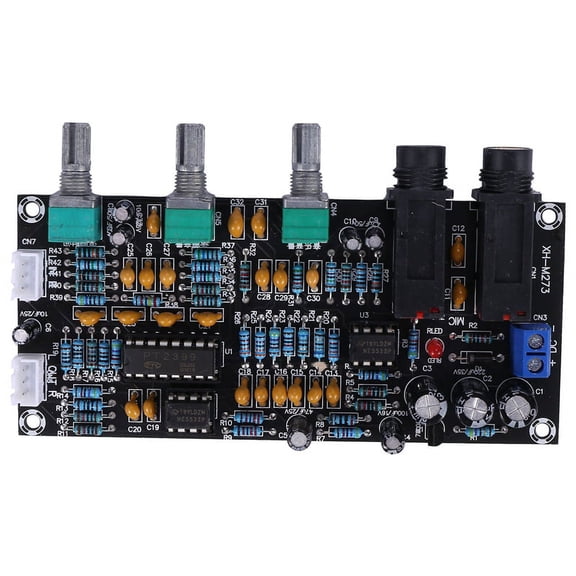 PT2399 Digital Microphone Amplifier Board Reverberation Karaoke Reverb NE5532 Pre-Amplifier Tone