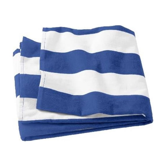 PT43 Cabana Stripe Beach Towel, Royal Blue - One Size