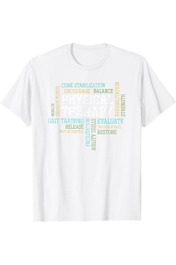 PTA Physical Motivational Therapy Gift Physical Therapy T-ShirtMen's and women's pure cotton short-sleeved shirts