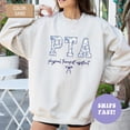 thumbnail image 1 of PTA Physical Therapist Assistant Crewneck Sweatshirt Blue Toile PT Sweatshirt Physical Therapist Assistant Appreciation Shirt PTA Gift SWEATSHIRT All Size S-5XL, 1 of 5