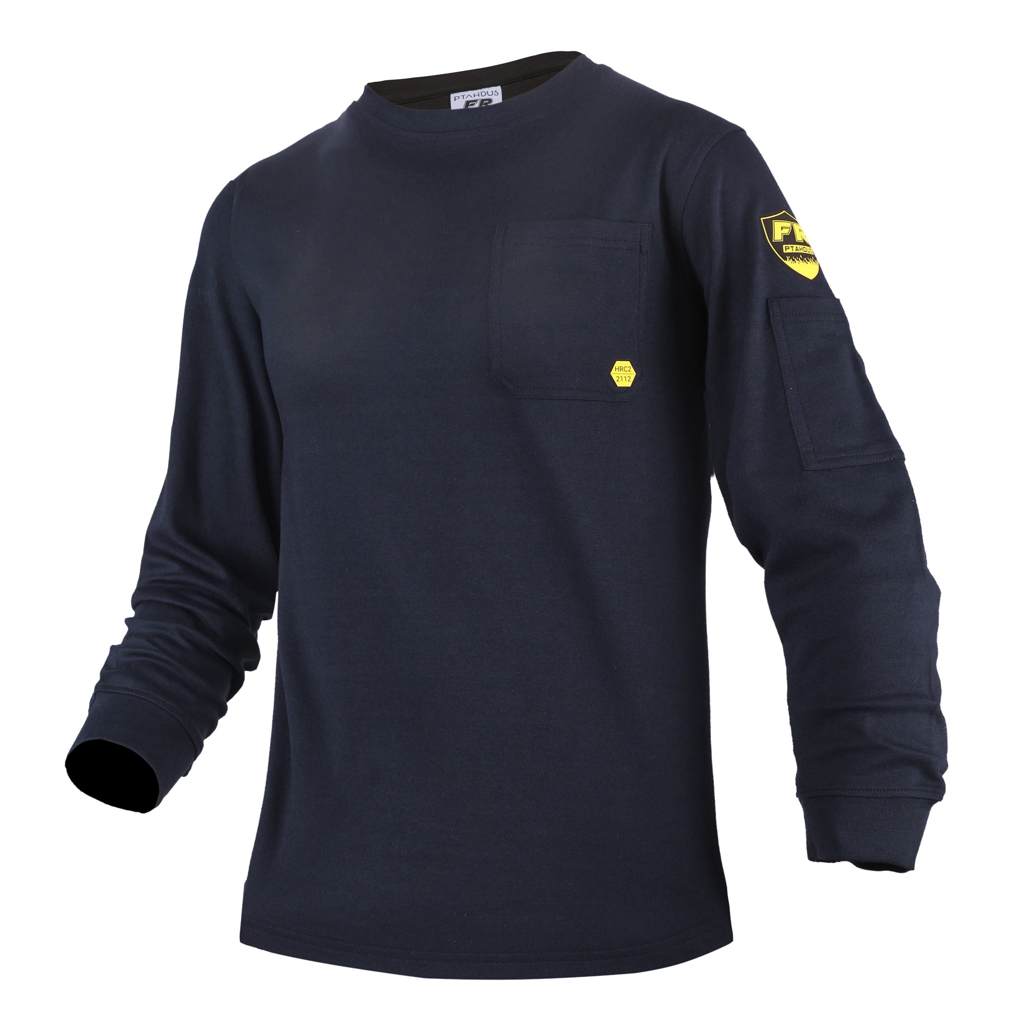 PTAHDUS FR Shirts for Men, 7.1oz Flame Resistant Clothing Long Sleeve FRC Shirts, NPFA2112 100