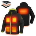 thumbnail image 1 of PTAHDUS Men's Heated Jacket Soft Shell with Hand Warmer, with 7.4V Battery Pack, 1 of 8