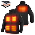 thumbnail image 1 of PTAHDUS Men's Heated Jacket Soft Shell with Hand Warmer, with 7.4V Battery Pack, 1 of 8