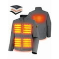 thumbnail image 1 of PTAHDUS Men’s Heated Jacket with Battery Pack 7.4V, with Hand Warmer Pocket, 1 of 7