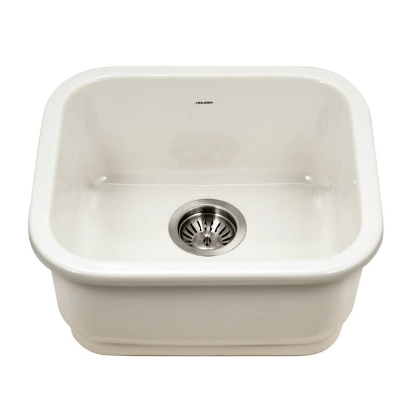 PTB-1814 BQ Houzer Platus 18" Fireclay Undermount Single Bowl Bar Sink