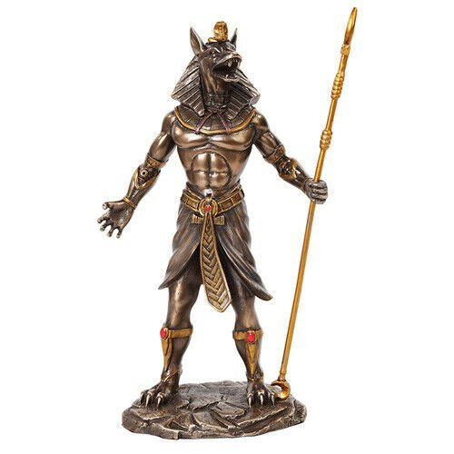 PTC 10.38 Inch Egyptian Anubis Mythological Bronze Finish Statue Figurine