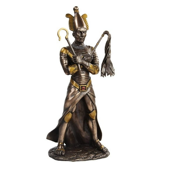 PTC 11 Inch Egyptian Osiris Mythological God Bronze Finish Statue Figurine