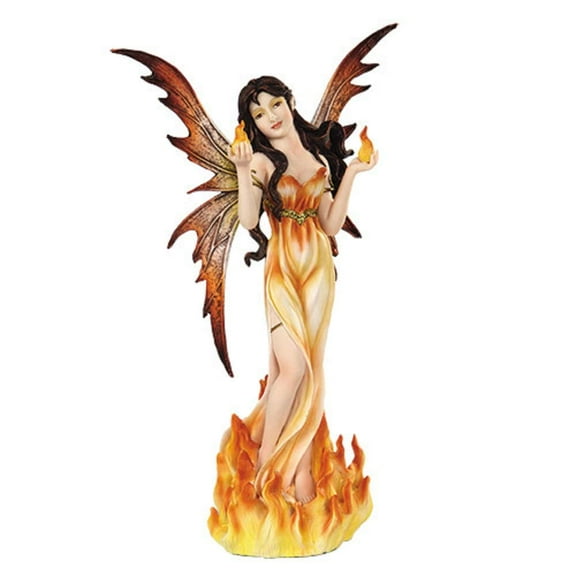 PTC 12 Inch Fire Goddess Elemental Fairy Mystical Statue Figurine