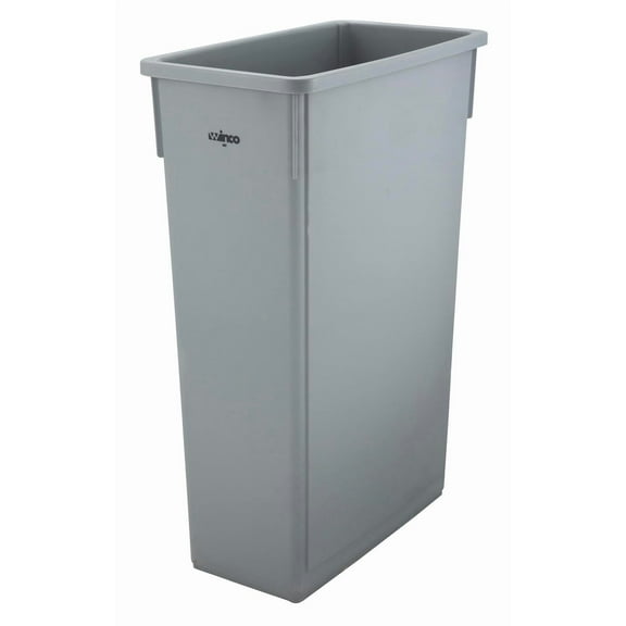 PTC-23SG Slender Trash Can, 23-Gallon, Gray,Medium