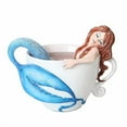 thumbnail image 1 of PTC 4.25 Inch Relaxing Mermaid in White Coffee Cup Statue Figurine, 1 of 2