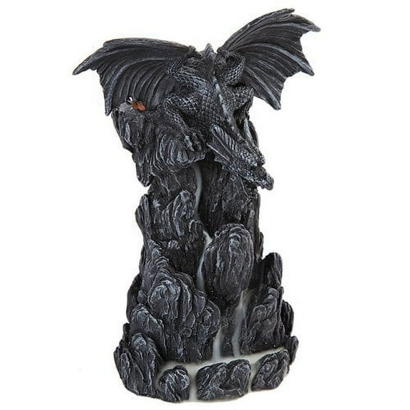 PTC 8 Inch Leaching Dragon Backflow Incense Tower Statue Figurine