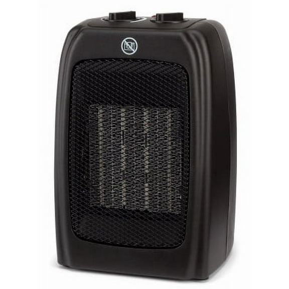 PTC-901 Portable Ceramic Space Heater, 2 Settings, Black - Quantity 1