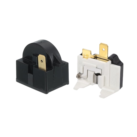 PTC Refrigerator Starter Relay 4.7 Ohm 1 Pin and 1/2HP Overload Protectors
