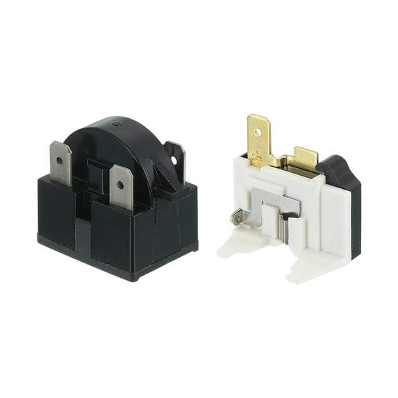 PTC Refrigerator Starter Relay 4.7 Ohm 3 Pin and 1/2HP Overload Protectors