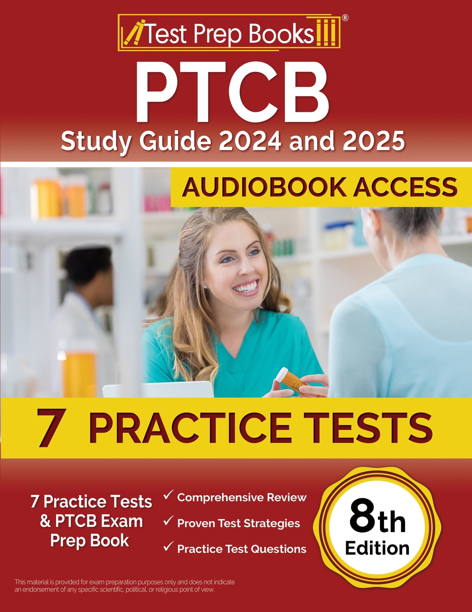 PTCB Study Guide 2024 and 2025: 7 Practice Tests and PTCB Exam Prep Book [8th Edition] - Walmart.com for Free Printable Ptcb Study Guide