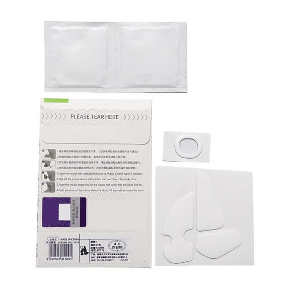 PTFE Mouse Skates Low Noise Easy Installation Mouse Feet Smooth Gliding for Game Mouse Various Setting use