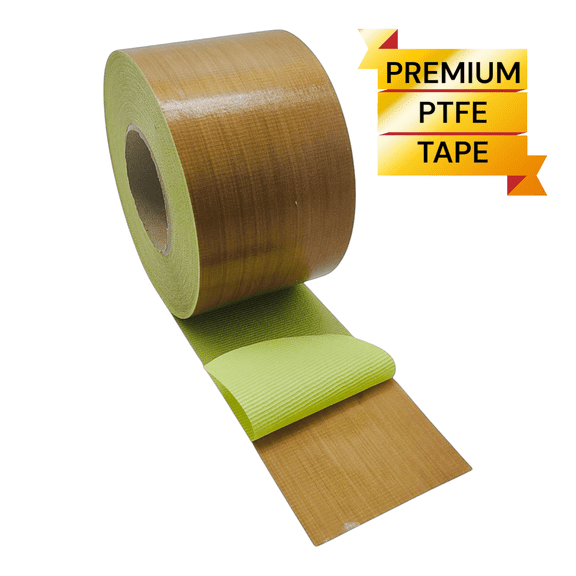 PTFE Tape High Temperature 4" x 99 Feet Premium Teflon Fiberglass Roll