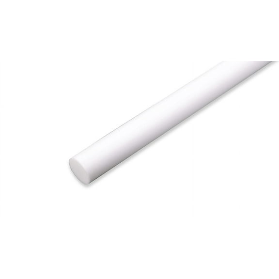 PTFE Teflon Rod, 1-1/8" Diameter x 36"