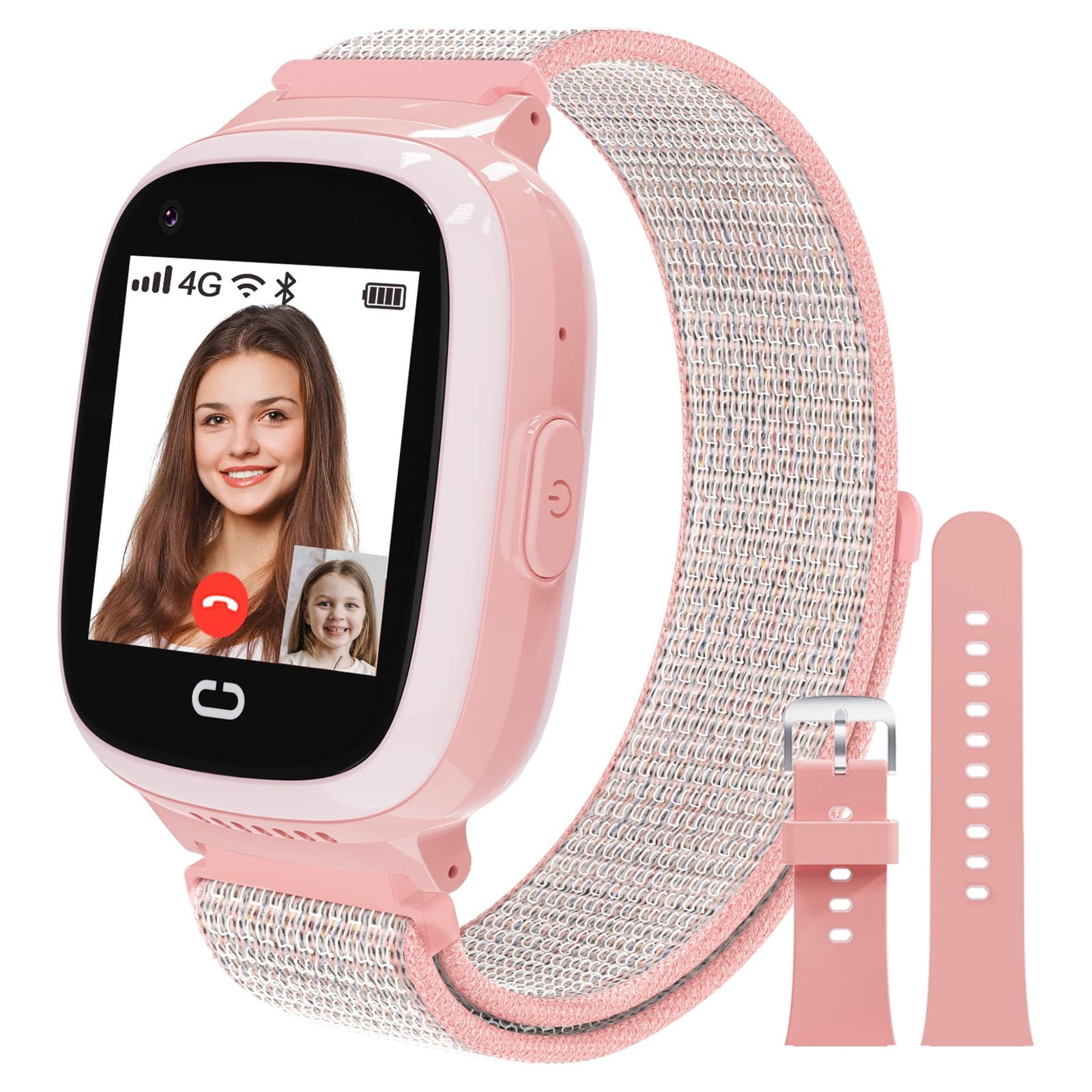 PTHTECHUS Smartwatch for Kids with GPS 4G HD Touchscreen Watch with Phone  GPS Tracker Real-Time Location SOS Video Call Voice Chat Camera for Boys