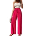 thumbnail image 1 of PTHTECHUS Women Casual Wide Leg Pants High Waisted Business Work Fashionable and versatile Casual Pants, 1 of 6