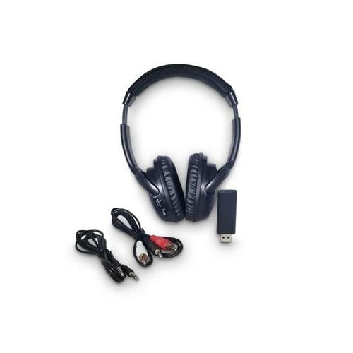 PTI PT-908 RF Wireless Headphones with FM Scan & USB Transmitter