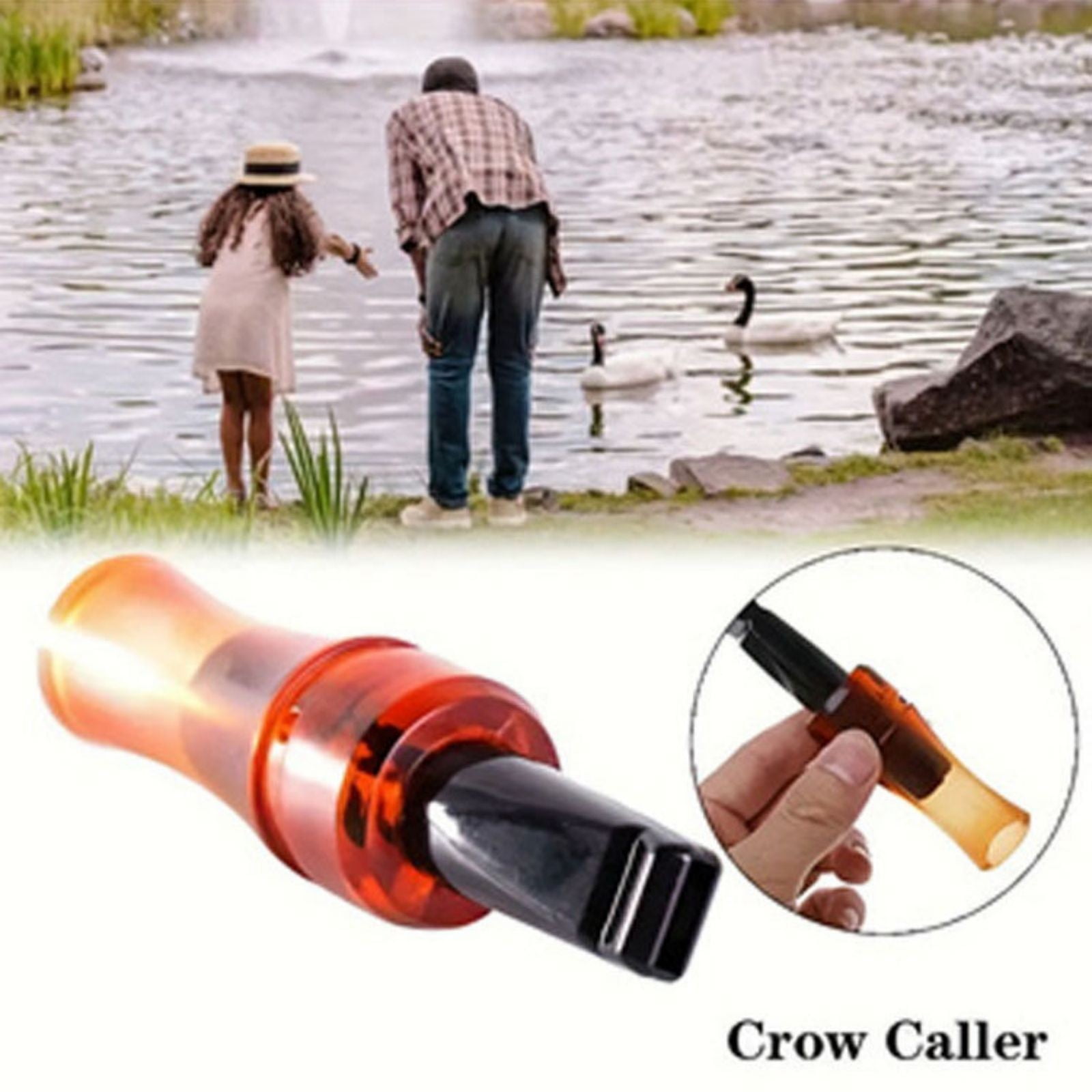 PTJKU Crow Call Bird Whistle Realistic Sound Decoy Attracting Crows