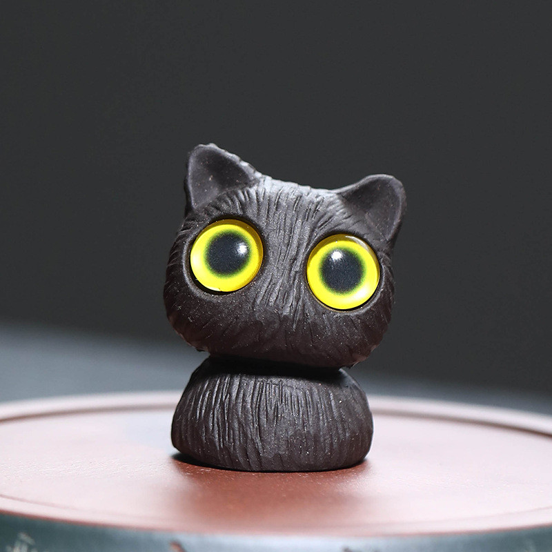 PTJKU Sand Tea Pet Exquisite Figurine, Symbol of Luck & Prosperity