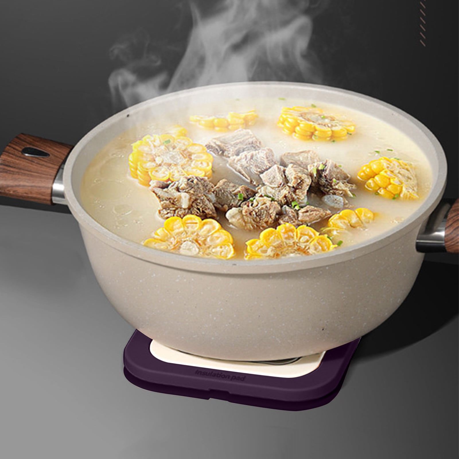 PTJKU Silicone Placemats Set Heat Resistant, NonSlip, Easy Clean