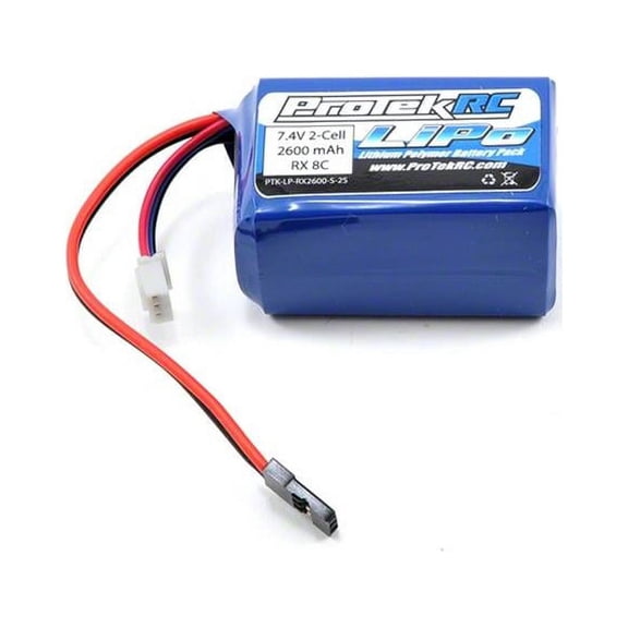 PTK5161 R/C Li-POLY HUMP RECEIVER BATTERY PACK (7.4V/2600MAH)(W/BALANCER PLUG)