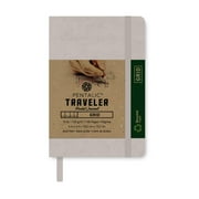 Pentalic - 4"x 6" Gray Traveler Pocket Artist Grid Paper Journal, 160 Pages, 74 lb. Paper