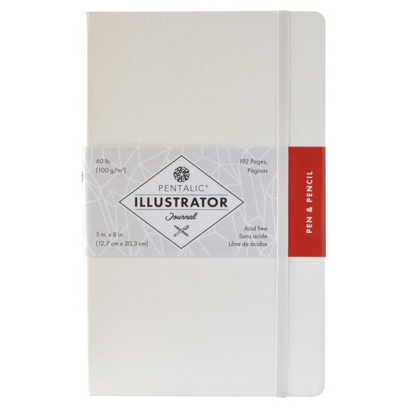 Pentalic Illustrator Journal Standard Journals, 8" x 5", 192 Pages