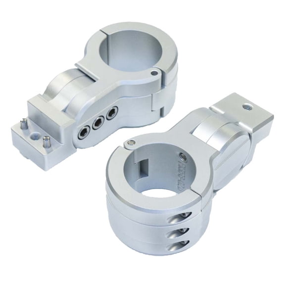 PTM Edge P13198-2380TEBCL Ptm Watersports Board Rack Mounts - 2.38" Pipe Clamp - Silver