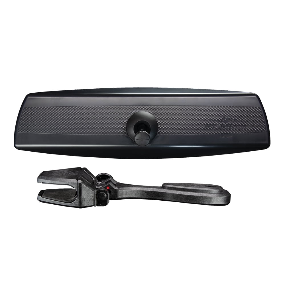Black Carbon Fiber Composite Panoramic Boat Mirror with Bracket