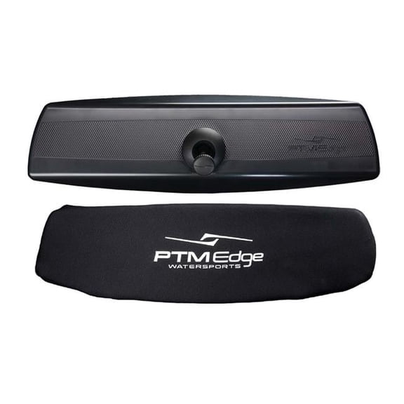 PTM Edge VR-140 Pro Mirror & Cover Combo for Boat, Black
