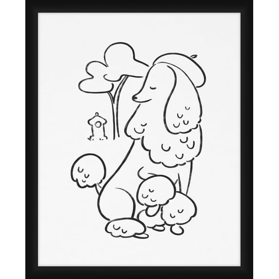 PTM Images,Black Poodle