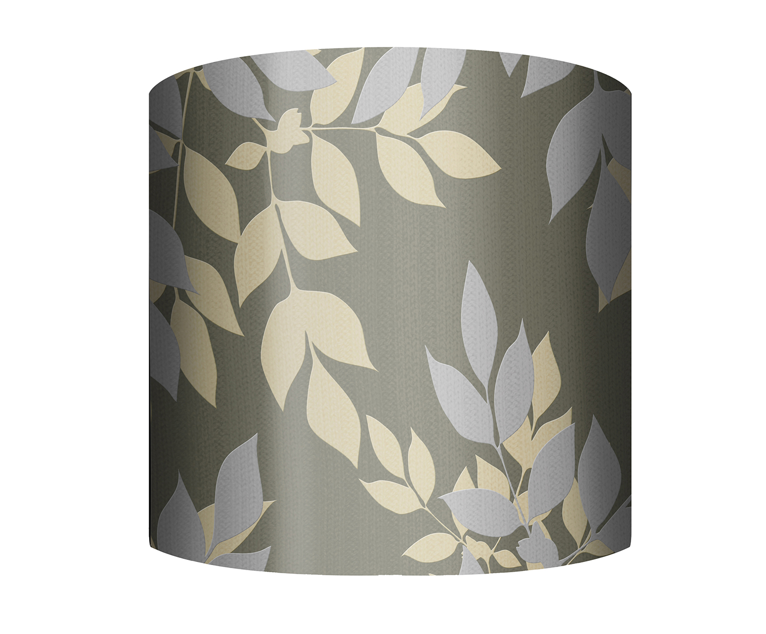 PTM Images My Light, 12" x 10" Gray Drum Lamp Shade