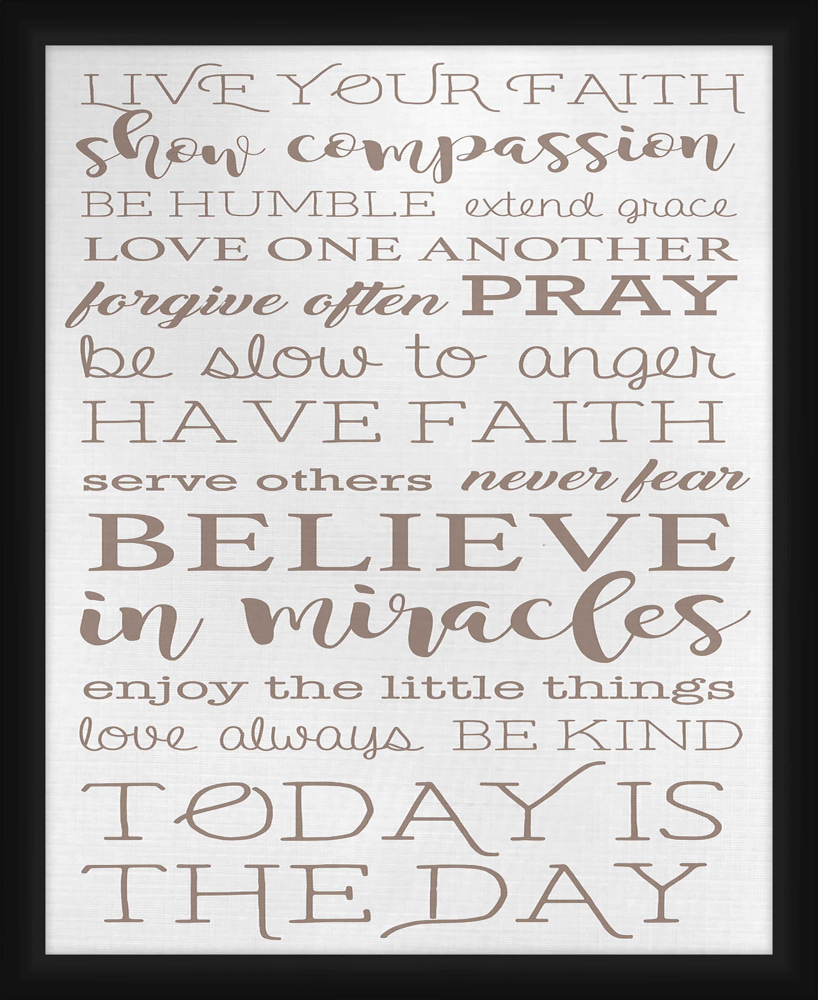 PTM Images Printed Inspirational Framed Art Prints