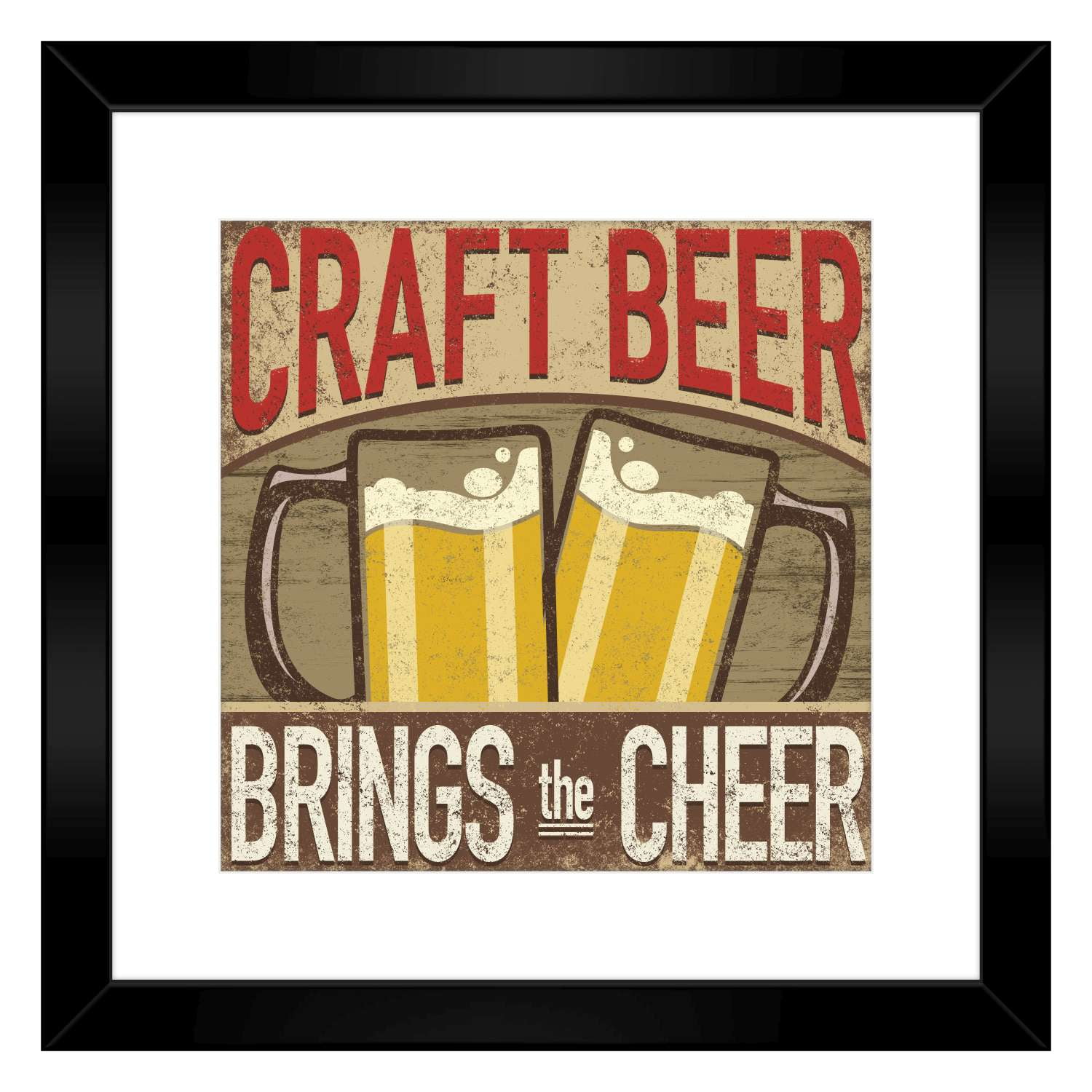 PTM Images,beer 3, 18x18 Decorative Wall Art