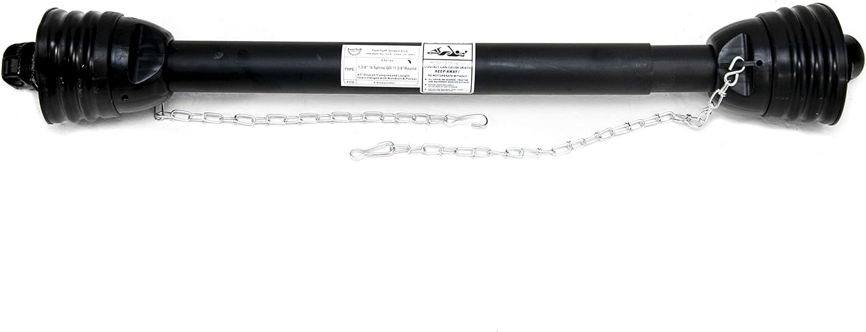 PTO Drive Line, Post Hole Digger, 13/8x6 Spline to 13/8 Round 42